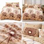 Lenjerie de pat din bumbac finet flori 780