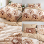 Lenjerie de pat din bumbac finet flori 780