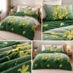 Lenjerie de pat din bumbac finet flori 788