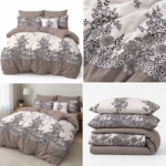 Lenjerie de pat din bumbac finet flori 795