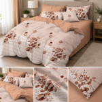Lenjerie de pat din bumbac finet flori 796
