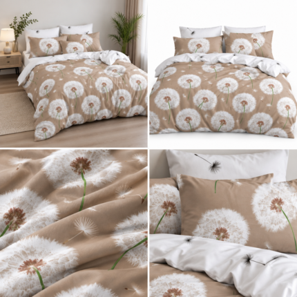 Lenjerie de pat din bumbac finet papadie 685