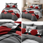 Lenjerie de pat din bumbac finet romb 1017