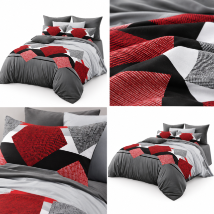 Lenjerie de pat din bumbac finet romb 1017