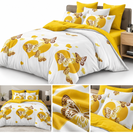 Lenjerie de pat din bumbac finet Super Elegant Pucioasa 1028