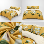 Lenjerie de pat din bumbac finet Super Elegant Pucioasa 1040