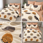 Lenjerie de pat din bumbac finet Super Elegant Pucioasa 1042