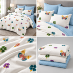Lenjerie de pat din bumbac finet Super Elegant Pucioasa 1047