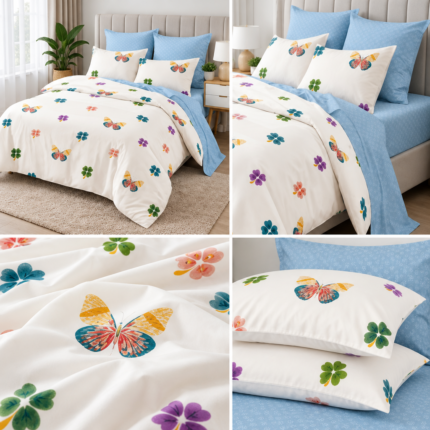Lenjerie de pat din bumbac finet Super Elegant Pucioasa 1047