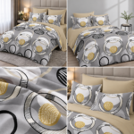 Lenjerie de pat din bumbac finet Super Elegant Pucioasa 1049