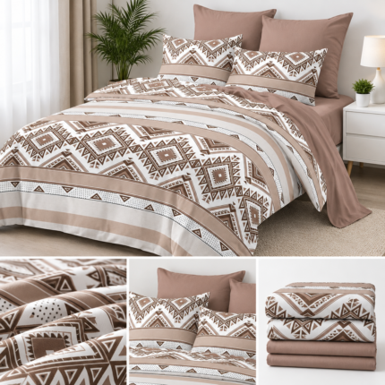 Lenjerie de pat din bumbac finet Super Elegant Pucioasa 1053