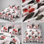 Lenjerie de pat din bumbac finet Super Elegant Pucioasa 1055