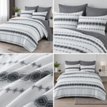 Lenjerie de pat din bumbac finet Super Elegant Pucioasa 1057