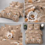 Lenjerie de pat din bumbac finet Super Elegant Pucioasa 1058