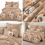 Lenjerie de pat din bumbac finet Super Elegant Pucioasa 1058