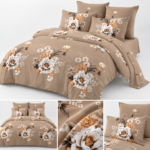Lenjerie de pat din bumbac finet Super Elegant Pucioasa 1058