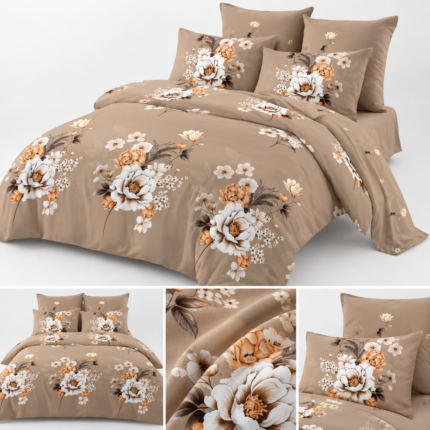 Lenjerie de pat din bumbac finet Super Elegant Pucioasa 1058