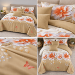 Lenjerie de pat din bumbac finet Super Elegant Pucioasa 1062