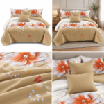 Lenjerie de pat din bumbac finet Super Elegant Pucioasa 1062