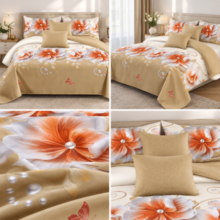 Lenjerie de pat din bumbac finet Super Elegant Pucioasa 1062