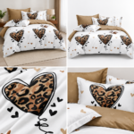 Lenjerie de pat din bumbac finet Super Elegant Pucioasa 1069