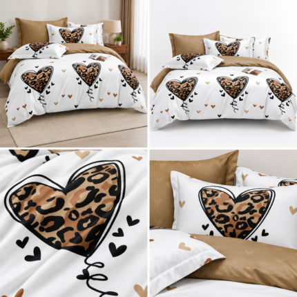 Lenjerie de pat din bumbac finet Super Elegant Pucioasa 1069