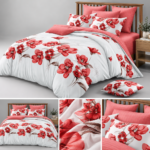 Lenjerie de pat din bumbac finet Super Elegant Pucioasa 1076