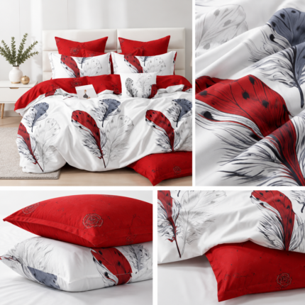Lenjerie de pat din bumbac finet Super Elegant Pucioasa 19
