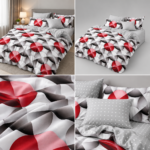 Lenjerie de pat din bumbac finet Super Elegant Pucioasa 352