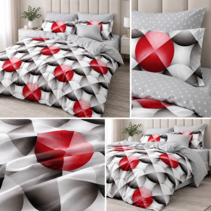 Lenjerie de pat din bumbac finet Super Elegant Pucioasa 352