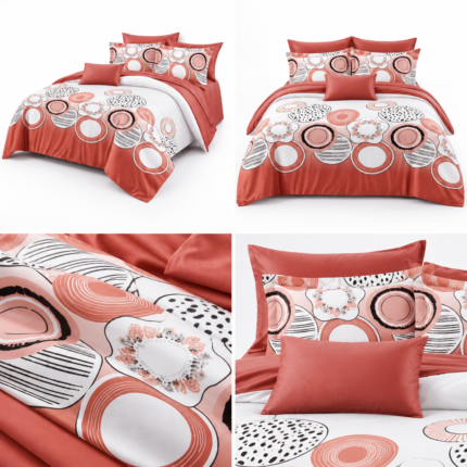 Lenjerie de pat din bumbac finet Super Elegant Pucioasa 8