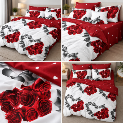 Lenjerie de pat din bumbac finet Super Elegant Pucioasa 809