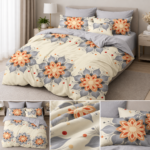 Lenjerie de pat din bumbac finet Super Elegant Pucioasa 812