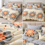 Lenjerie de pat din bumbac finet Super Elegant Pucioasa 812