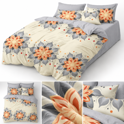 Lenjerie de pat din bumbac finet Super Elegant Pucioasa 812