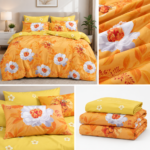 Lenjerie de pat din bumbac finet Super Elegant Pucioasa 815