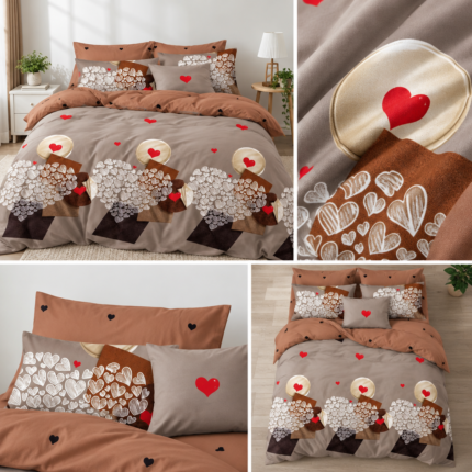 Lenjerie de pat din bumbac finet Super Elegant Pucioasa 818