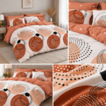 Lenjerie de pat din bumbac finet Super Elegant Pucioasa 823