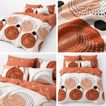 Lenjerie de pat din bumbac finet Super Elegant Pucioasa 823