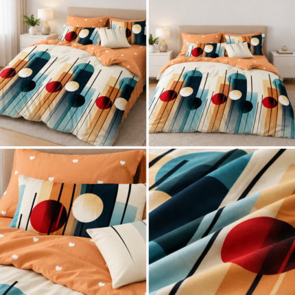 Lenjerie de pat din bumbac finet Super Elegant Pucioasa 824