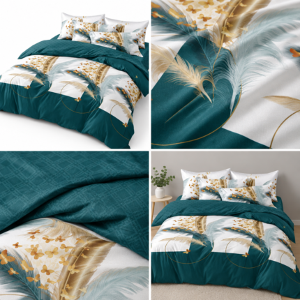 Lenjerie de pat din bumbac finet Super Elegant Pucioasa 827