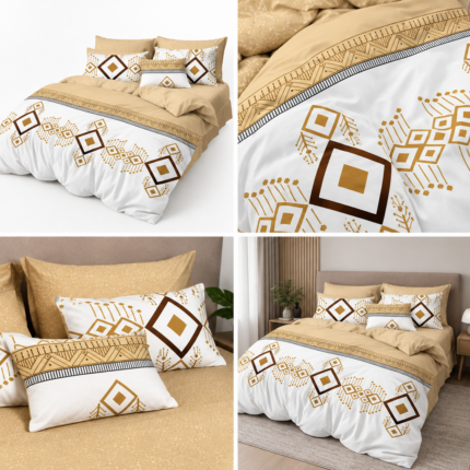 Lenjerie de pat din bumbac finet Super Elegant Pucioasa 828