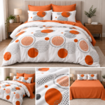 Lenjerie de pat din bumbac finet Super Elegant Pucioasa 833