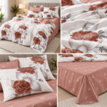 Lenjerie de pat din bumbac finet Super Elegant Pucioasa 835