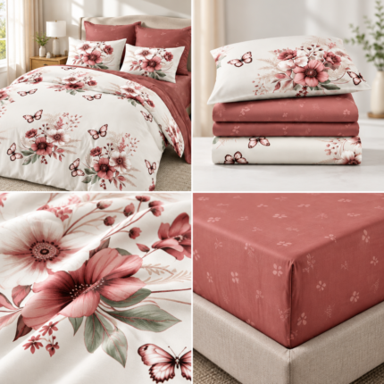 Lenjerie de pat din bumbac finet Super Elegant Pucioasa 838