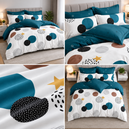 Lenjerie de pat din bumbac finet Super Elegant Pucioasa 9