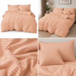 Lenjerie de pat hotel BUMBAC DAMASC cu elastic E25