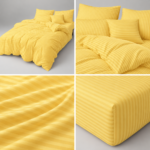 Lenjerie de pat hotel BUMBAC DAMASC cu elastic E26