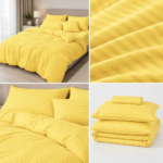 Lenjerie de pat hotel BUMBAC DAMASC cu elastic E26