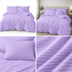 Lenjerie de pat hotel BUMBAC DAMASC cu elastic E27